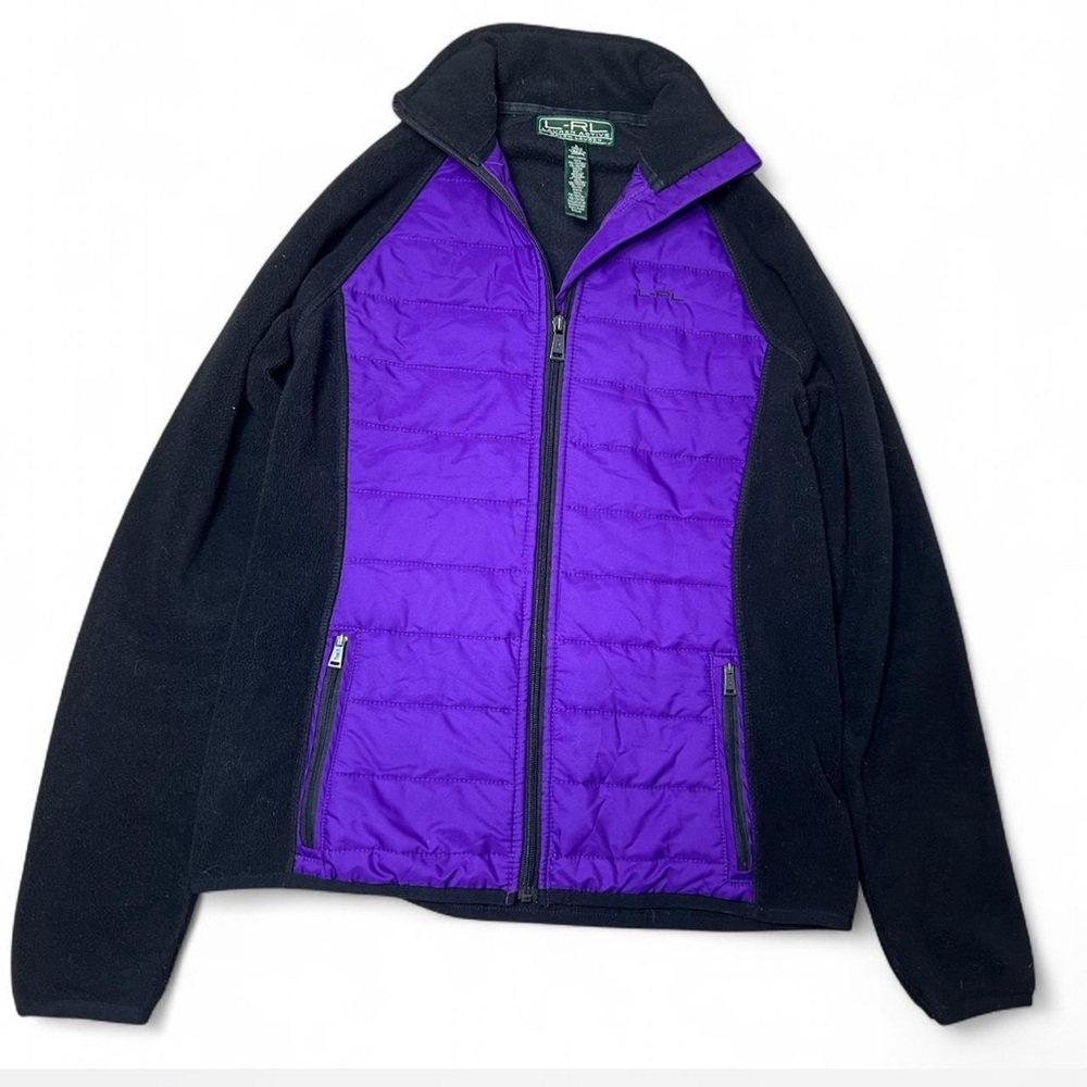 Lauren Ralph Lauren Active Puffer Lightweight Jacket Small Purple Womens